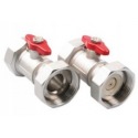 VANNE A BILLE CIRCULATEUR 6/4 X 3/4 AVEC FLOW VALVE