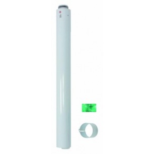 ALLONGE VENTOUSE PP/ALU BULEX 1M 80 / 125  0020257020