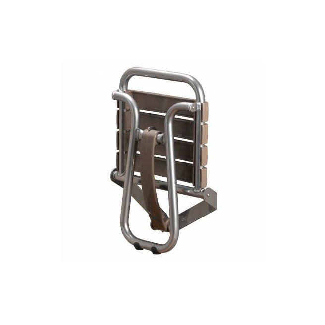 SIEGE DE DOUCHE PELET TAUPE AVEC BEQUILLE AUTO