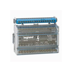 BORNIER 4P 125A 8 MODULES 15 BORNES BORNIER 4P 125A 8 MODULES 15 BORNES