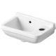 LAVE-MAINS STARCK 3 DURAVIT 40CM TROU ROBINET DROITE BLANC