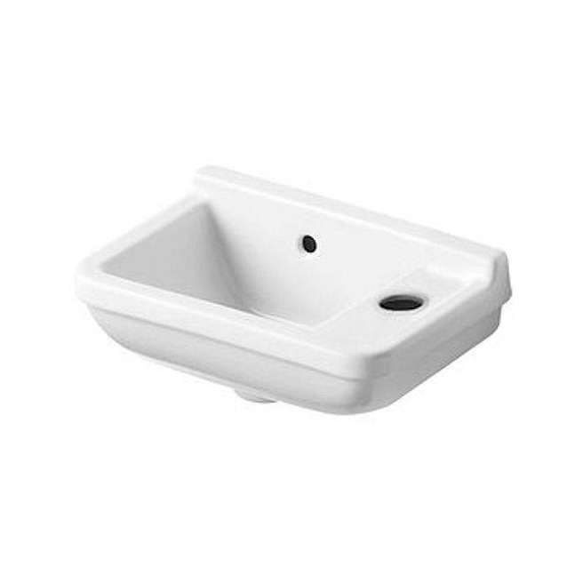 LAVE-MAINS STARCK 3 DURAVIT 40CM TROU ROBINET DROITE BLANC