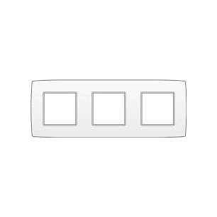 PLAQUE TRIPLE HORIZONTAL NIKO BLANC