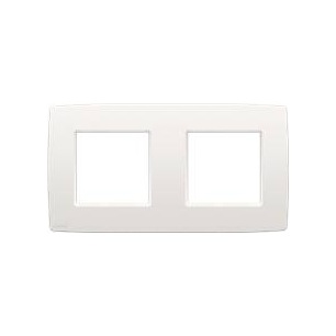 PLAQUE DOUBLE HORIZONTAL NIKO BLANC 101-768