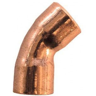 COUDE CUIVRE A SOUDER FF 45° 22. COUDE CUIVRE A SOUDER FF 45° 22.