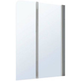 PARE BAIN MISTRAL 2 VOLETS PLIANT VERRE TRANSPARENT PROFILE CHROME 120cm DROIT PARE BAIN MISTRAL 2 VOLETS PLIANT VERRE TRANSPARENT PROFILE CHROME 120cm DROIT