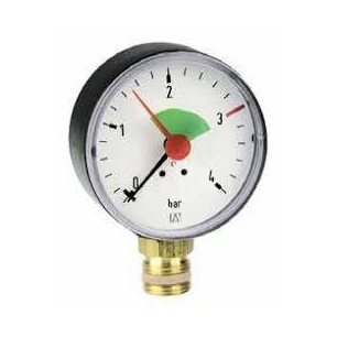 MANOMETRE 50mm 1/4 MALE RADIAL 0-4 BARS