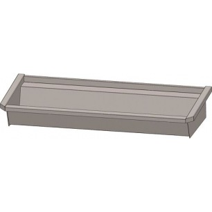 AUGE INOX INTERSAN 120CM SANS PLAGE DE ROBINETTERIE 502Z1