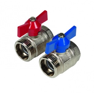 KIT DE 2 VANNES SPHERIQUE 4/4 ET JOINT NICKELE KIT DE 2 VANNES SPHERIQUE 4/4 ET JOINT NICKELE