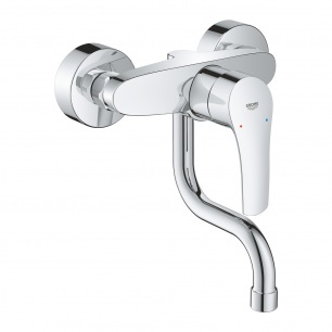 MITIGEUR EVIER MURAL GROHE EUROSMART 150mm CHROME MITIGEUR EVIER MURAL GROHE EUROSMART 150mm CHROME