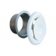 BOUCHE DE PULSION METAL BLANC RAL 9010 125mm