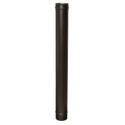 BUSE INOX SIMPLE PAROI NOIR POUR PELLET 200cm X  80mm