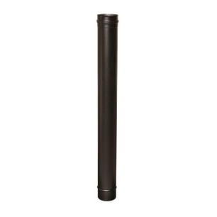 BUSE INOX SIMPLE PAROI NOIR POUR PELLET 200cm X  100mm BUSE INOX SIMPLE PAROI NOIR POUR PELLET 200cm X  100mm