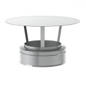 CHAPEAU STANDARD INOX DOUBLE PAROI 100mm