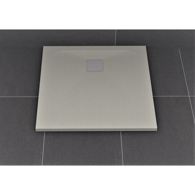 TUB DE DOUCHE ANTI DERAPANT IDEAL STANDARD ULTRA FLAT S 90 X 90 CONCRETE GREY