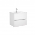 SOUS MEUBLE FUSSION LINE BLANC BRILLANT 2 TIROIRS 60CM