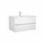 SOUS MEUBLE FUSSION LINE BLANC BRILLANT 2 TIROIRS 90CM