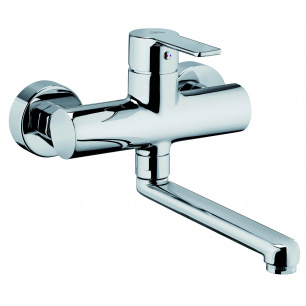 MITIGEUR CUISINE MURAL PAFFONI RED BEC 120mm CHROME