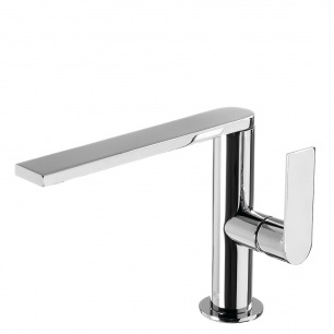 Grohe Euroeco CS robinet temporisé ½ pour lavabo pour eau froide ou  prémitigée (bleu/rouge), autofermant