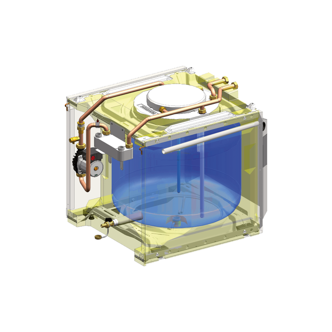 CHAUDIERE GAZ SOL REMEHA CALORA 15SI+TANK 100L EN DESSOUS