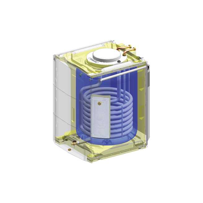 CHAUDIERE GAZ SOL REMEHA CALORA 15SI+TANK 160L A COTE