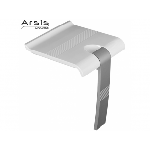 SIEGE DE DOUCHE PELLET RABATTABLE BLANC AVEC BEQUILLE ALU SIEGE DE DOUCHE PELLET RABATTABLE BLANC AVEC BEQUILLE ALU