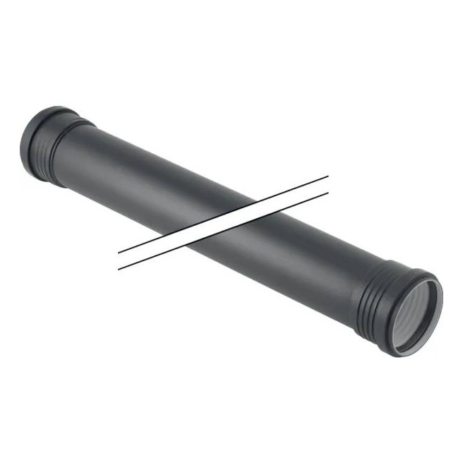 TUBE GEBERIT SILENT PP AVEC 2 MANCHONS 50cm X 50mm 390.210.14.1