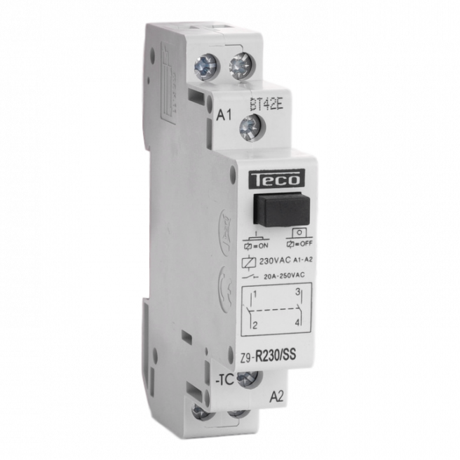 CONTACTEUR TECO 230V 20A 2NO