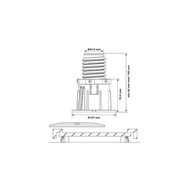 JEU DE 4 PIEDS REGLABLE CRICABAC POUR TUB DE DOUCHE