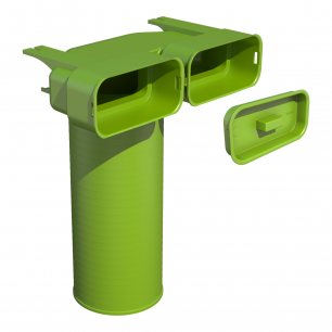 PLENUM DE RACCORDEMENT DOUBLE UBBINK 2X60/130 X 125mm PLENUM DE RACCORDEMENT DOUBLE UBBINK 2X60/130 X 125mm