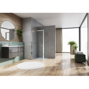 PAROI FIXE SANSWISS ARELIA 90CM PROFILE CHROME VERRE TRANSPARENT PAROI FIXE SANSWISS ARELIA 90CM PROFILE CHROME VERRE TRANSPARENT