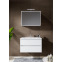 ENSEMBLE NEW ICE BLANC 80CM MIROIR AVEC ECLAIRAGE