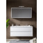 ENSEMBLE NEW ICE BLANC 120CM MIROIR AVEC ECLAIRAGE