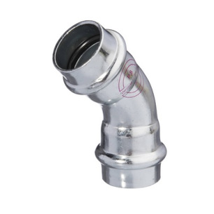 COUDE A SERTIR V-PRESS ELECTROZINGUE FF 45° 22mm COUDE A SERTIR V-PRESS ELECTROZINGUE FF 45° 22mm