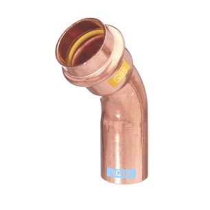 COUDE A SERTIR V-PRESS AQUAGAS MF 45° 22mm COUDE A SERTIR V-PRESS AQUAGAS MF 45° 22mm