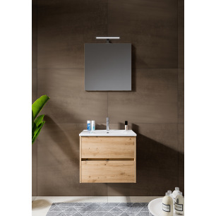 SOUS MEUBLE NEW ICE 2 TIROIRS CHENE 60CM SOUS MEUBLE NEW ICE 2 TIROIRS CHENE 60CM