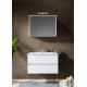 SOUS MEUBLE NEW ICE 2 TIROIRS BLANC 80CM