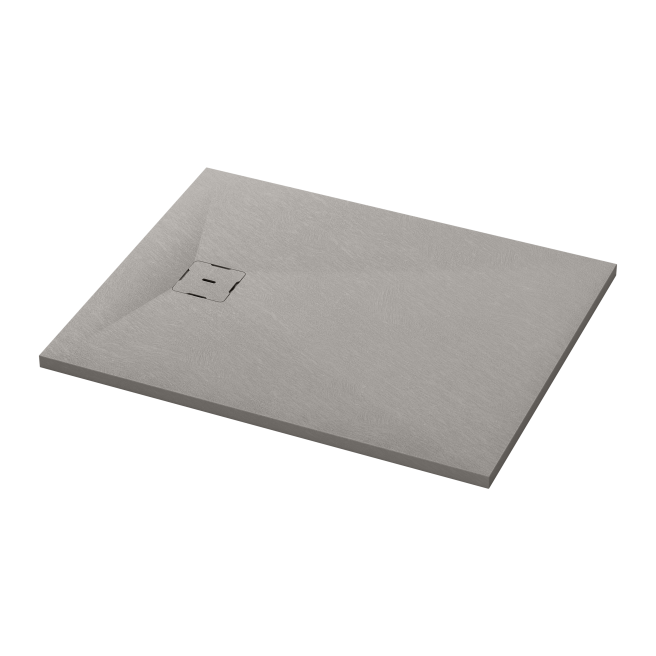 TUB DOUCHE RECOUPABLE SANSWISS CALCE 100X80 GRIS BETON 3CM W31AS10008014