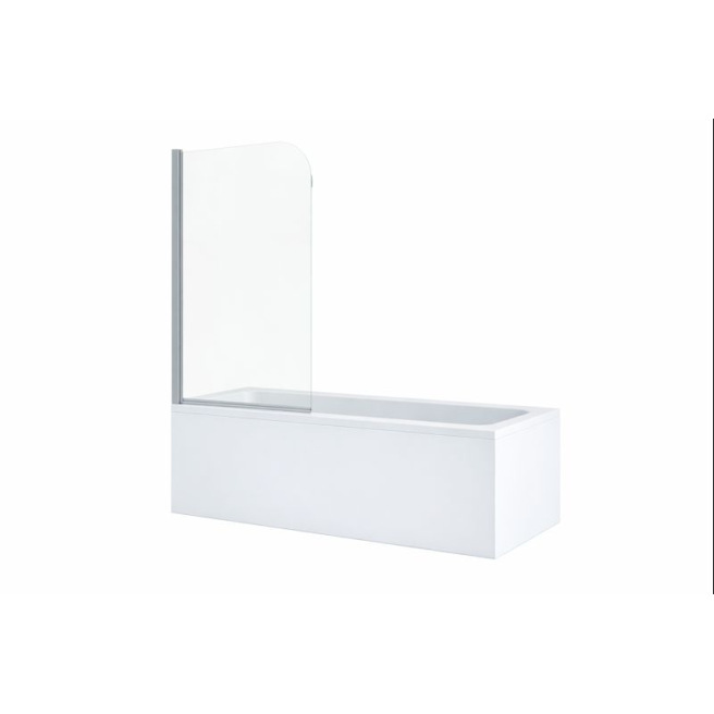 PARE-BAIN WATERFRONT NEO 1 VOLET PIVOTANT 80cm PROFILE CHROME VERRE TRANSPARENT