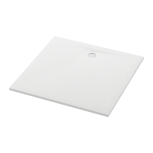 TUB DOUCHE RONAL AIR EVACUATION COTE LONG 100X100 BLANC MAT