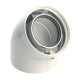 COUDE VENTOUSE PP/ALU EXPO INOX 45° 60/100