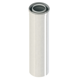 ALLONGE VENTOUSE PP/ALU EXPO INOX 50cm 80/125
