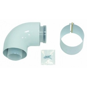 COUDE VENTOUSE PP/ALU BULEX 90° 80 / 125  0020257023 COUDE VENTOUSE PP/ALU BULEX 90° 80 / 125  0020257023