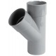 TE PVC A COLLER 45° MF 32MM