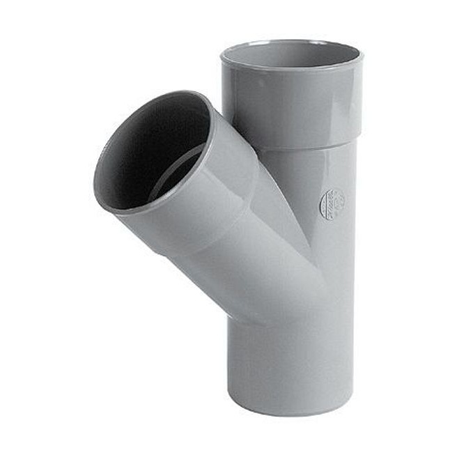 TE PVC A COLLER 45° MF 32MM