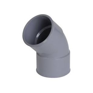 COUDE PVC A COLLER 45° FF 80MM