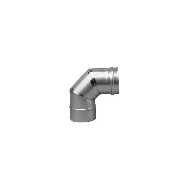 COUDE INOX SIMPLE PAROI 90° 80