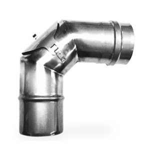 COUDE INOX SIMPLE PAROI 87°+REGARD ETANCHE 80 COUDE INOX SIMPLE PAROI 87°+REGARD ETANCHE 80
