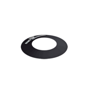 LARMIER INOX SIMPLE PAROI NOIR POUR PELLET 80