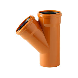 TE PVC 45° MF 200MM JOINT LIBRE ROUGE TE PVC 45° MF 200MM JOINT LIBRE ROUGE